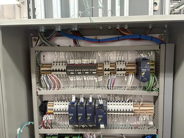 New Phase Electrical control and power distribution panel build serving an Arizona financial facility