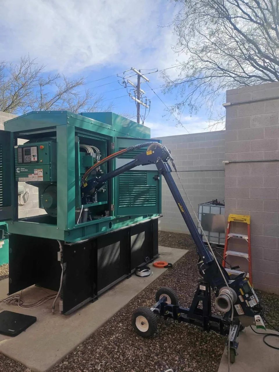 Cummins generator serviced under a critical power preventive maintenance program in Arizona